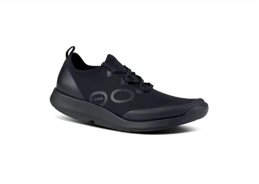 NEW OOFOS men's oomg sport low shoes in black